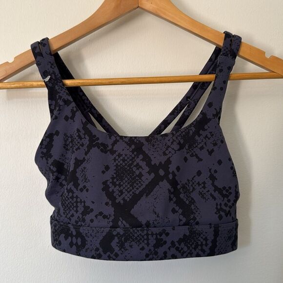 Joy‎ Lab Strappy Sports Bra XS Dark Gray Black Stretch - Picture 7 of 8